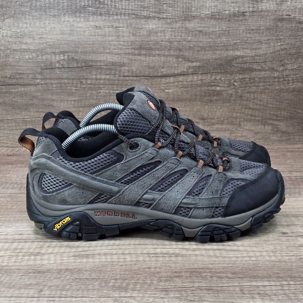 Merrell Moab 2 Vent Men's Size 10 Wide Gray Suede Hiking Trail Shoes J06015W